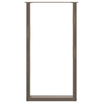 Couchtischbeine U-Form 2 Stk. Naturstahl 60x(110-111) cm Stahl