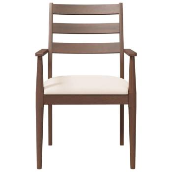 Esszimmerstühle mit Kissen 2 Stk. Braun Massivholz Gummibaum