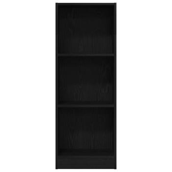 Bücherregal Schwarz Eichen-Optik 40x24x109 cm Holzwerkstoff