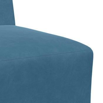 Sessel Blau 55 cm Samt