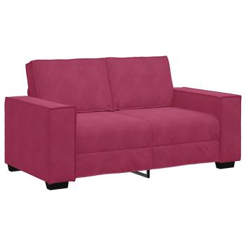 2-Sitzer-Sofa Weinrot 120 cm Samt