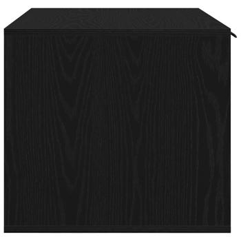 Katzenklo Schwarz Eichen-Optik 80x50x45 cm Holzwerkstoff