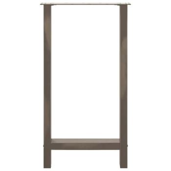 Couchtischbeine Naturstahl 2 Stk. 40x(90-91) cm Stahl