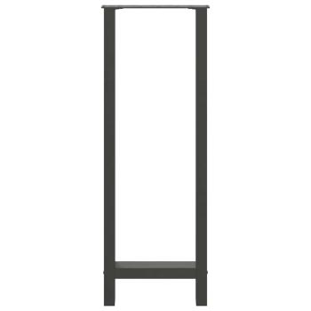 Couchtischbeine Anthrazit 2 Stk. 40x(110-111) cm Stahl
