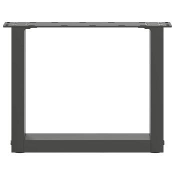 Couchtischbeine U-Form 2 Stk. Anthrazit 30x(30-31) cm Stahl