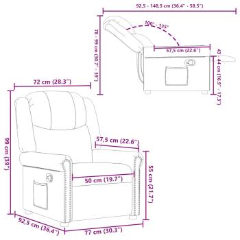Relaxsessel Glänzend Schwarz Kunstleder