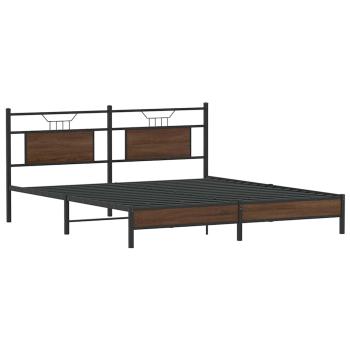 Bettgestell ohne Matratze Braun Eichen-Optik 183x213 cm