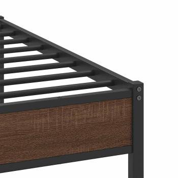 Bettgestell ohne Matratze Braun Eichen-Optik 183x213 cm