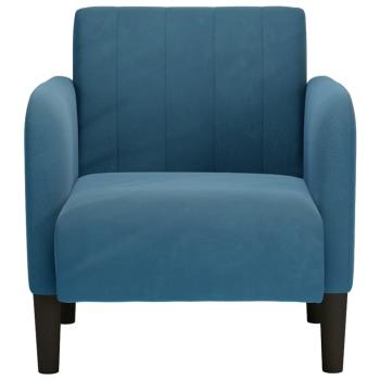 Sessel mit Armlehnen Blau 54 cm Samt