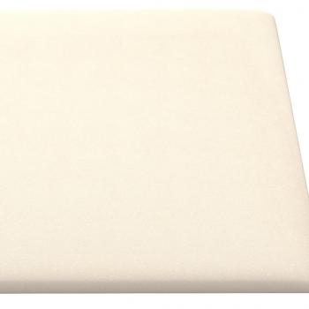 Wandpaneele 12 Stk. Creme 30x30 cm Samt 1,08 m²