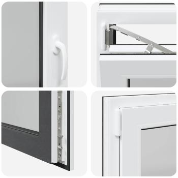 Kellerfenster RISOR 90x60 cm Dreh Kipp DIN Links Anthrazit