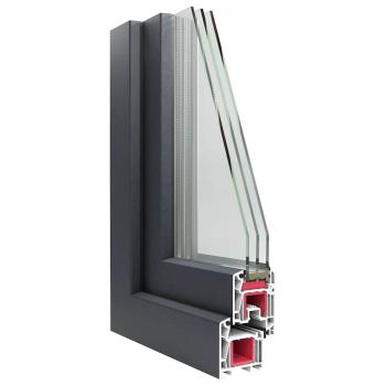 Kellerfenster RISOR 90x60 cm Dreh Kipp DIN Links Anthrazit
