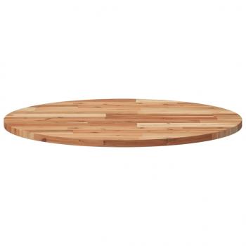 Tischplatte Rund Ø70x2 cm Massivholz Akazie