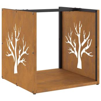 Brennholzregal 40x40x40 cm Wetterfester Stahl