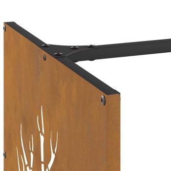 Brennholzregal 40x40x40 cm Wetterfester Stahl