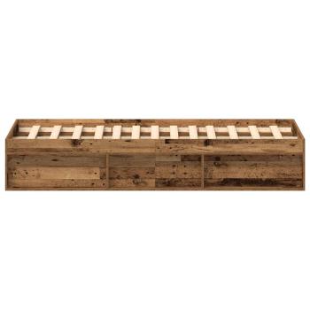 Bettgestell ohne Matratze Altholz-Optik 150x200cm Holzwerkstoff