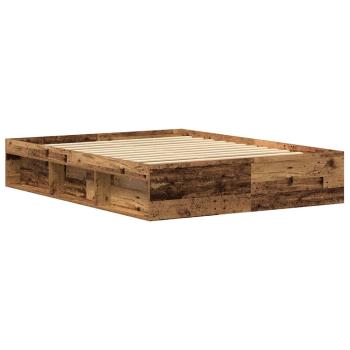 Bettgestell ohne Matratze Altholz-Optik 150x200cm Holzwerkstoff