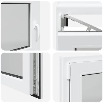 Kellerfenster RISOR 120x60 cm Dreh Kipp DIN Links Weiß