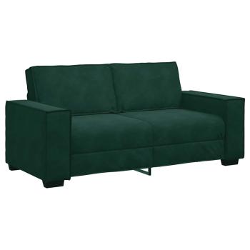 2-Sitzer-Sofa Dunkelgr?n 180x78x84 cm Samt