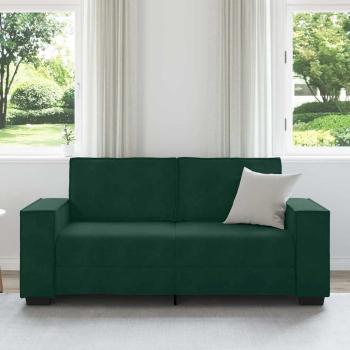 2-Sitzer-Sofa Dunkelgr?n 180x78x84 cm Samt