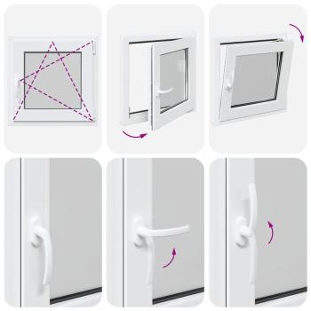 Kellerfenster RISOR 60x60 cm Dreh Kipp DIN Rechts Weiß