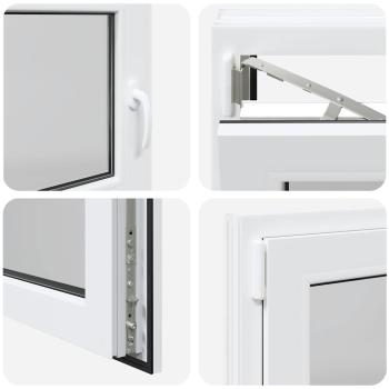 Kellerfenster RISOR 110x60 cm Dreh Kipp DIN Links Weiß