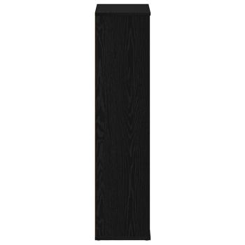 Bücherregal Schwarz Eichen-Optik 50x25x104 cm Holzwerkstoff
