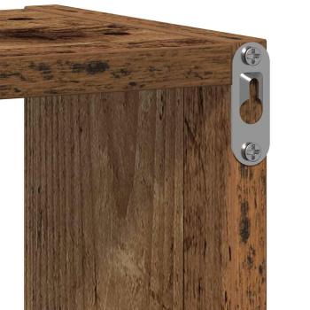 Wandregal Altholz-Optik 75x16x55 cm Holzwerkstoff