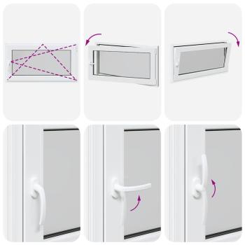 Kellerfenster RISOR 110x50 cm Dreh Kipp DIN Rechts Weiß
