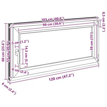 Kellerfenster RISOR 120x60 cm Dreh Kipp DIN Rechts Weiß