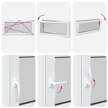 Kellerfenster RISOR 120x60 cm Dreh Kipp DIN Rechts Weiß