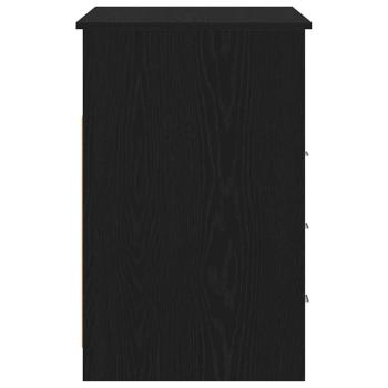 Schreibtisch mit Schubladen Schwarz Eichen-Optik 102x50x76 cm
