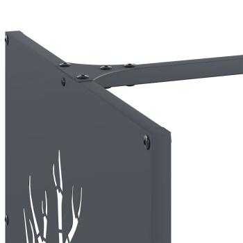 Brennholzregal Anthrazit 40x40x40 cm Kaltgewalzter Stahl