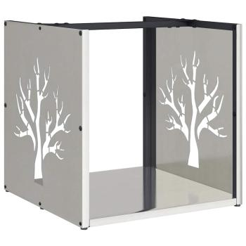 Brennholzregal 40x40x40 cm Edelstahl