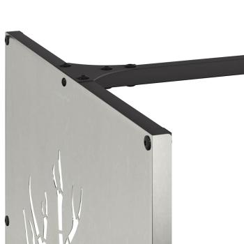 Brennholzregal 40x40x40 cm Edelstahl