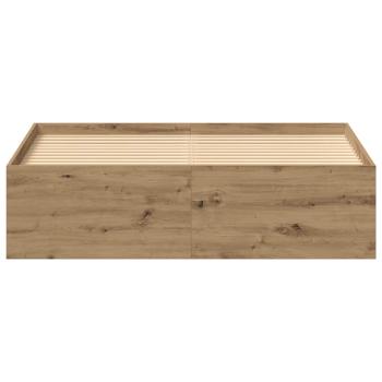 Bettgestell ohne Matratze Artisan-Eiche 135x190cm Holzwerkstoff
