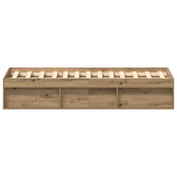 Bettgestell ohne Matratze Artisan-Eiche 135x190cm Holzwerkstoff