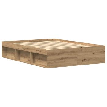 Bettgestell ohne Matratze Artisan-Eiche 135x190cm Holzwerkstoff