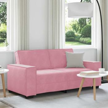 ARDEBO.de - 2-Sitzer-Sofa Rosa 140 cm Samt