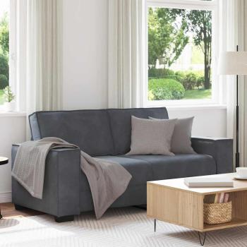 ARDEBO.de - 2-Sitzer-Sofa Dunkelgrau 140 cm Samt