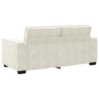 2-Sitzer-Sofa Creme 140 cm Samt