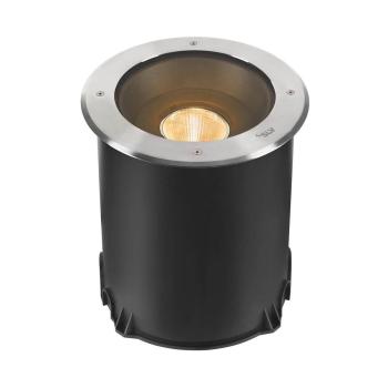 ARDEBO.de SLV DASAR 2.0 XL Outdoor Bodeneinbauleuchte, LED, rund, 24°, 3000K, DALI, edelstahl (1007241)