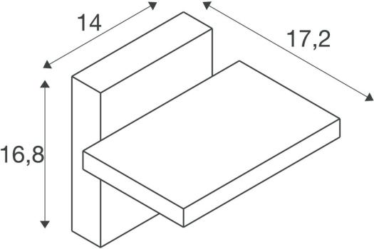 SLV ABRIDOR Wandaufbauleuchte, Outdoor, Hybrid Solar- und Netzstrom, Bewegungsmelder, 2200/2700K, IP65, anthrazit (1008542)