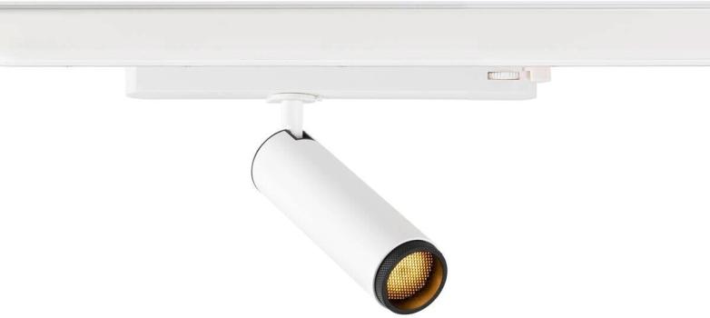 SLV GRIP! M Spot für 3-Phasen Hochvolt-Schienen-System, Ø4,3cm, 3000K, Phase, 20W, weiß/schwarz (1008443)