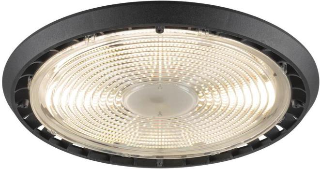 SLV HIGHBAY V 330 Pendelleuchte, Ø330mm, 100/120/170/200W, 4000K, IP65, schwarz (1007679)