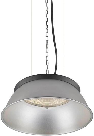 SLV HIGHBAY V 330 Pendelleuchte, Ø330mm, 100/120/170/200W, 4000K, IP65, schwarz (1007679)