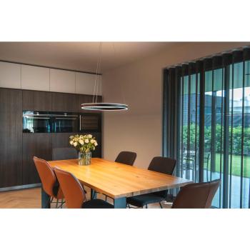 SLV ONE 60 Indoor Pendelleuchte, LED, CCT switch, 24W, 830lm, 2700/3000K, schwarz (1004759)
