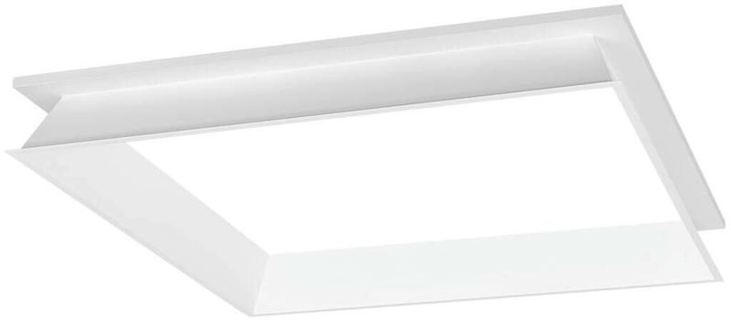 ARDEBO.de SLV PANEL V Montagerahmen, versenkt, als Einbau für Deckeneinbauleuchte PANEL V 625, L62.5xB62.5cm, Stahl, weiß (1007576)