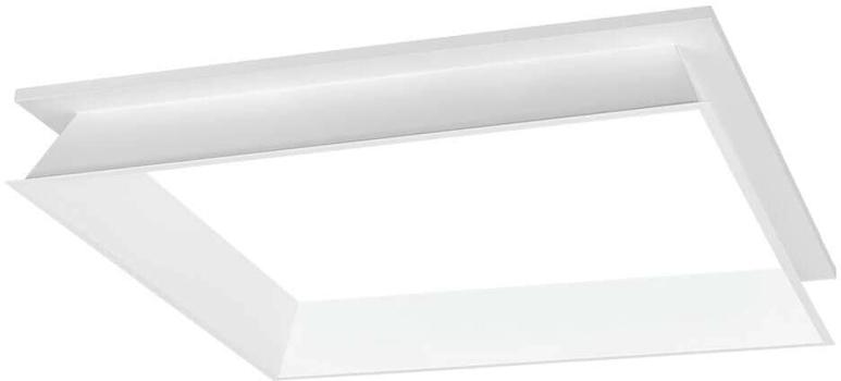 ARDEBO.de SLV PANEL V Montagerahmen, versenkt, als Einbau für Deckeneinbauleuchte PANEL V 600, L60xB60cm, Stahl, weiß (1007575)