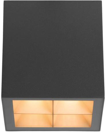SLV S-CUBE Deckenaufbauleuchte, IP65, 2700/3000K, PHASE dimmbar, anthrazit (1007461)